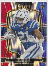 2025 Select Premier Level Red White & Blue Prizm DJ Giddens Colts RB RC #131