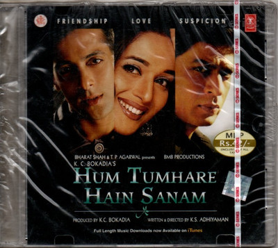 HUM TUMHARE HAIN SANAM - T-SERIES BOLLYWOOD HINDI MOVIE SOUNDTRACK CD.