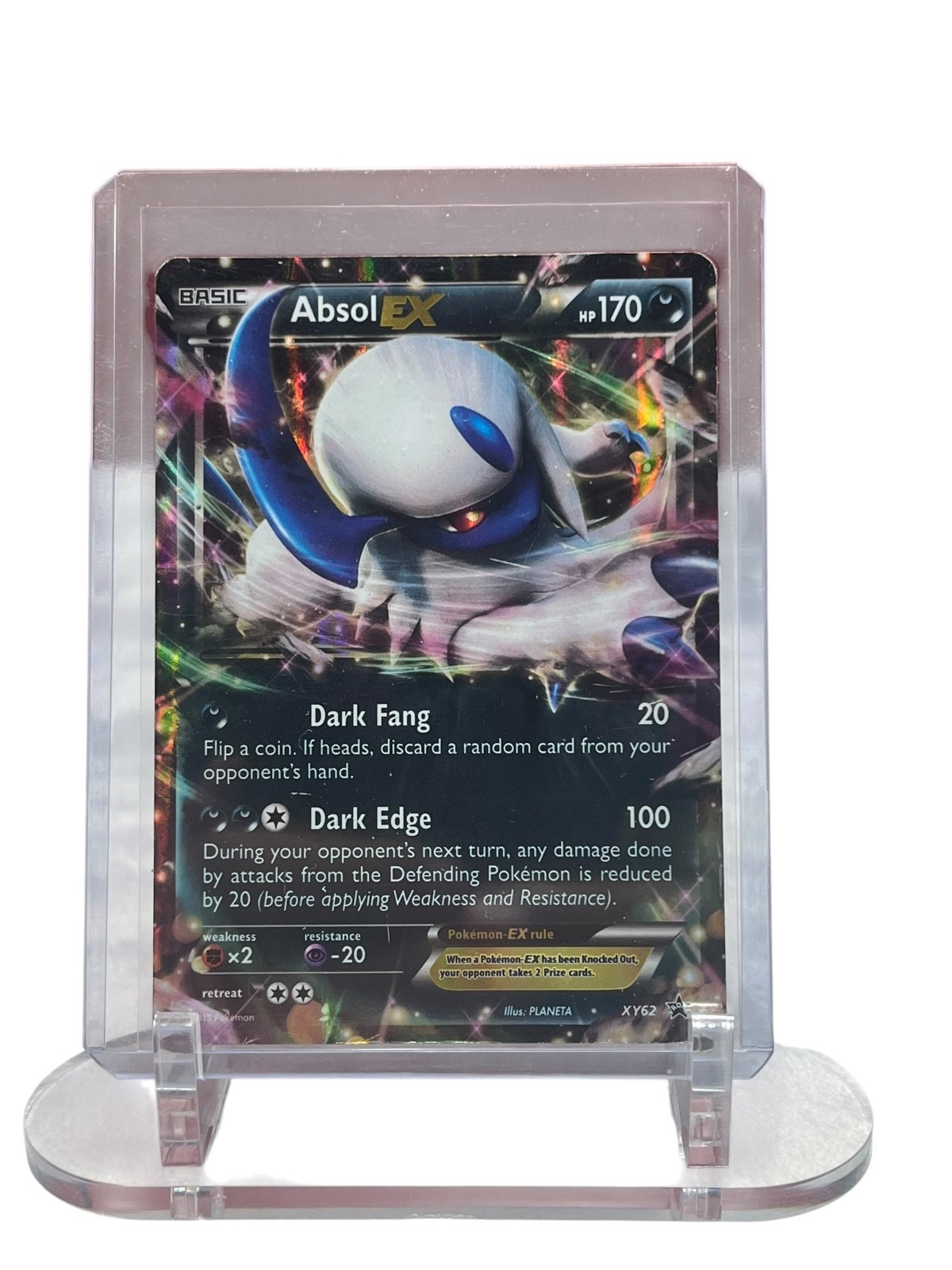 Absol EX XY62 Black Star Promo Pokemon Card 2015 Holo Ultra Rare HP