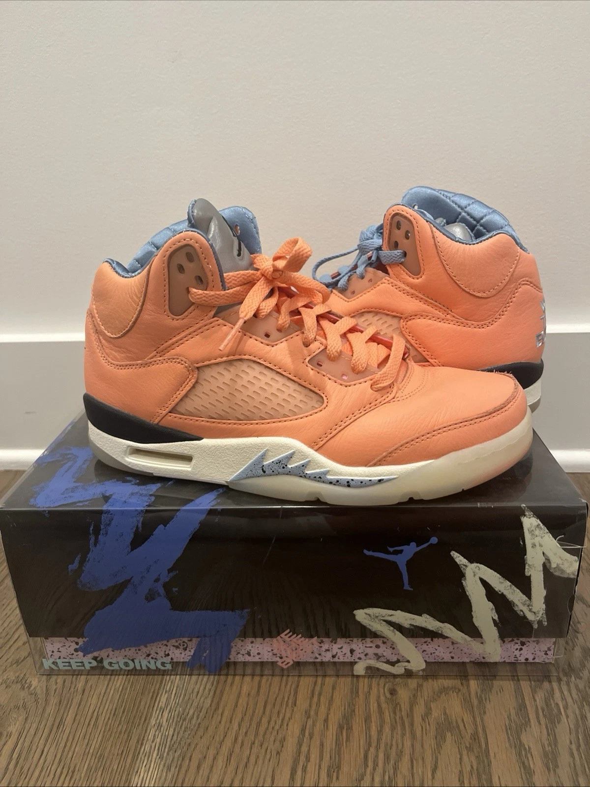 Nike Air Jordan 5 Dj Khaled We the Best Crimson Bliss taglia 6 5 ottime condizioni