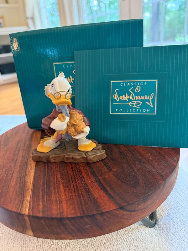 WDCC Scrooge McDuck Bah-Humbug! Ornament Mickey's Christmas Carol box/COA