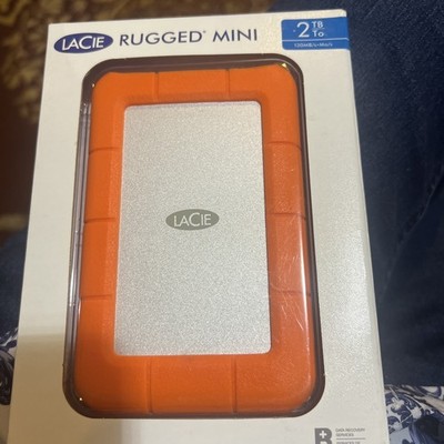 LaCie LAC9000298 Rugged Mini 2TB External Hard Drive - Orange