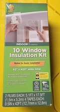 Duck Brand Window Insulation Kit - Winter Seal Kit Fits up to 10 Windows -
