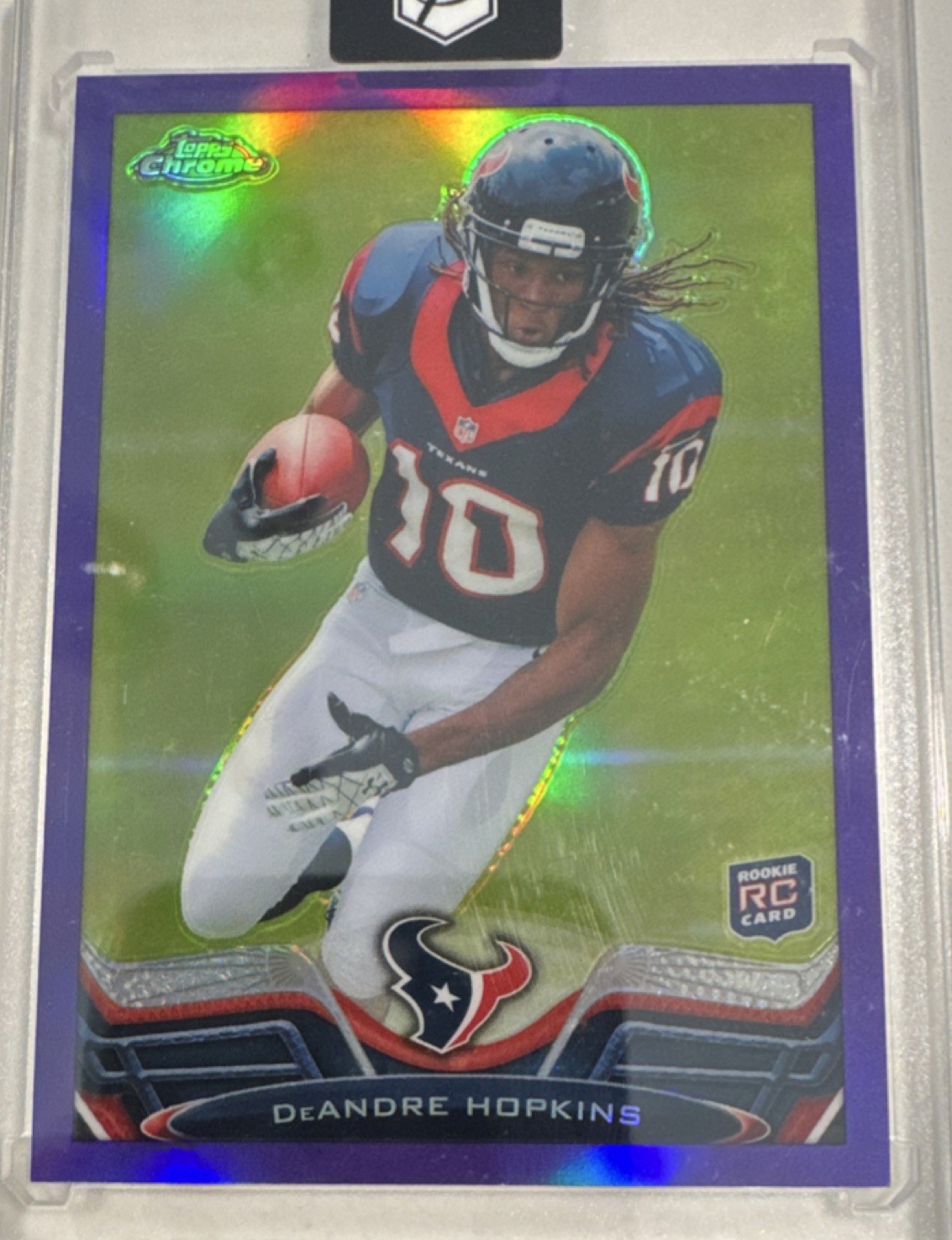 Topps 2013 Chrome Purple Refractor DeAndre Hopkins #154 /499 Houston Texans RC