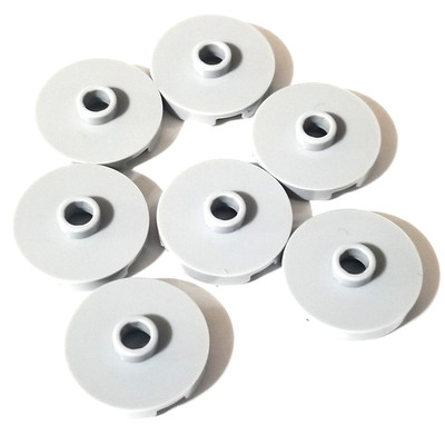 Lot of 7 LEGO Light Bluish Gray 2x2 Round Tile Stud 18674 Brick Parts Pieces NEW