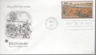 2013 First Day Cover - Civil War - Gettysburg - Mystic
