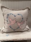 RACHEL ASHWELL Shabby Chic Couture Emroidered “Love Dove” Pillow 20”x20” — photo 1