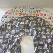 Original Boppy Feeding Nursing Pillow Cover Lot of 2 Zoo Woodland Animals