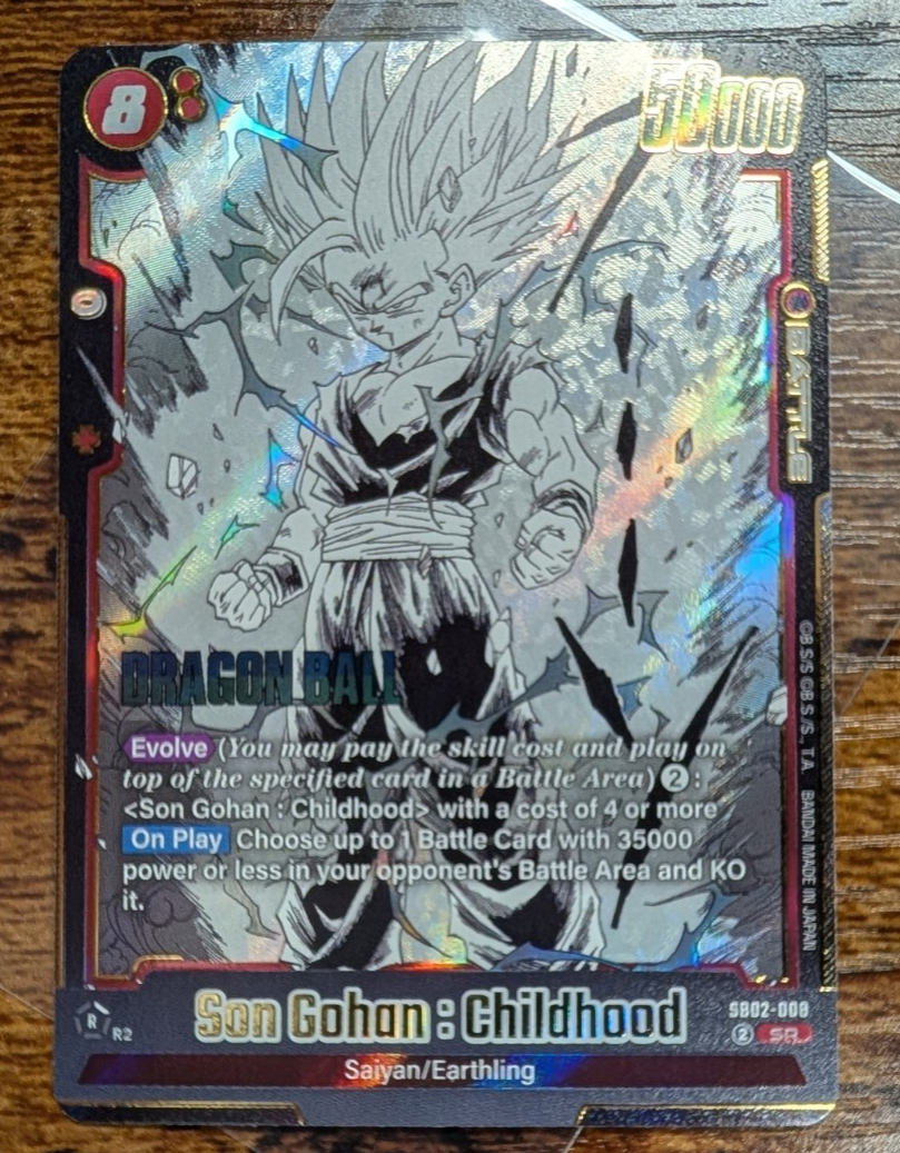 Son Gohan : Childhood SB02-008 Manga Booster 02 Dragon Ball Card