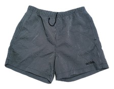 Vintage 90's Adidas Nylon Shorts Mens Black Striped Soccer Run Athletic Size L