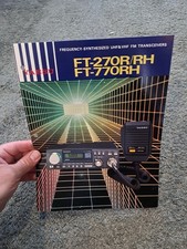 Brochure vendita ricetrasmettitori vintage Yaesu FT-27OR/RH FT-77ORH UHF VHF FM