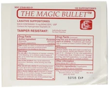 Magic Bullet Suppository Part No. CCMB100 Concepts in Confidence MMED-CICCCMB...