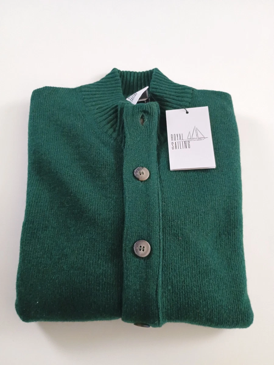 Pull Homme Fabio Di Nicola - Coton Vert Clair - Taille L - Girocollo - Neuf Avec étiquettes