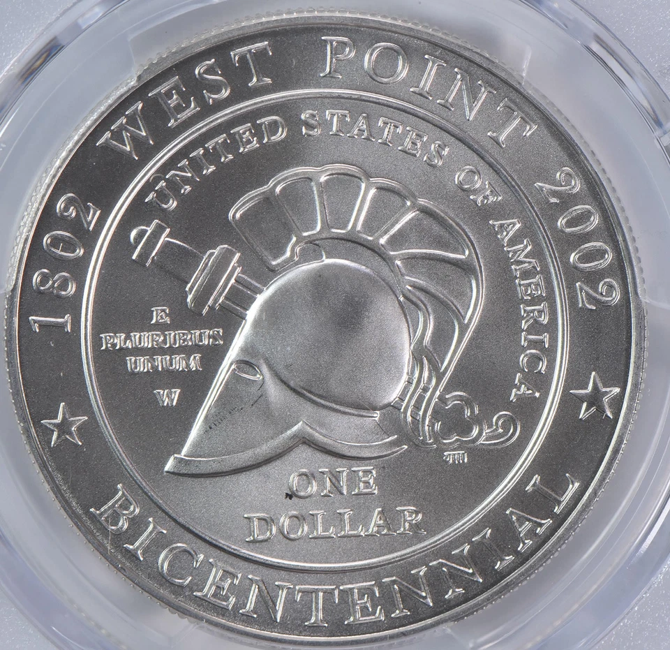2002-W West Point Commemorative Dollar MS70 PCGS Blue Label *9013 - Image 4 of 4