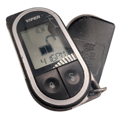 Viper 7752V LCD Screen Keyless Remote 2-Way Key Fob EZSDEI7752 - Working Cracked