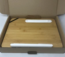 Bamboo Lap Desk with Adjustable Pillow Cushion for laptop 20.75" x 12.75