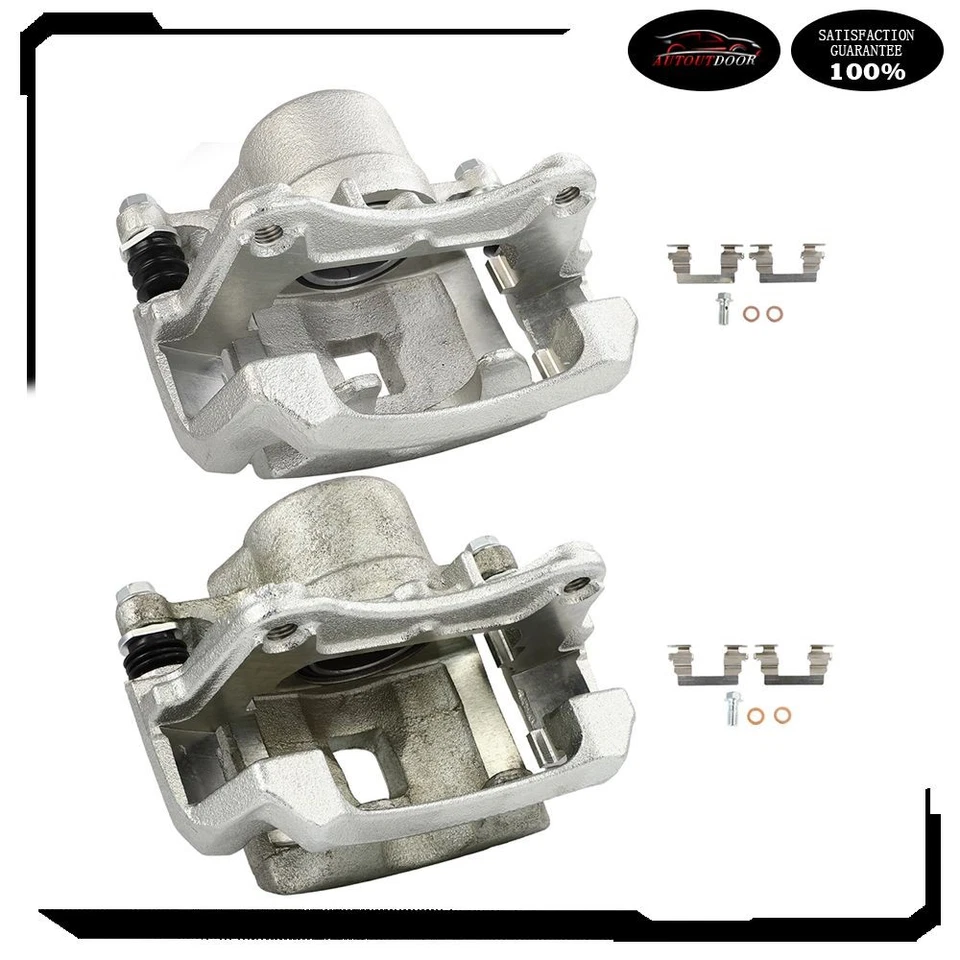 Pinzas de freno delanteras con juego de soportes (2) para Chevrolet Cobalt HHR Pontiac G5 Foto 4 de 4