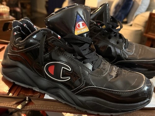 Scarpe casual Champion taglia 11 US uomo nero lucido nero
