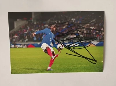 AUTOGRAPHE ORIGINAL RANDAL KOLO MUANI SUR PHOTO 10X15 JOUEUR FRANCE JUVENTUS PSG - Photo 1/2