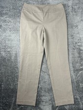 Chico  s Fabulously Slimming Pull On Stretch Pants Taupe Beige Women  s Size 10
