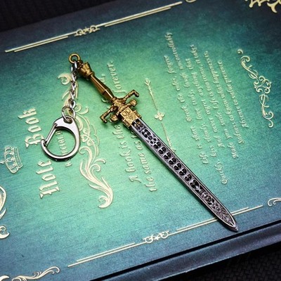 Elden Ring Sword of Night and Flame Metal Keychain Keyring Game Collectible