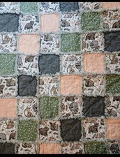 NEW Custom Made Crib, Baby, Toddler handmade rag Quilt, Ready To Ship