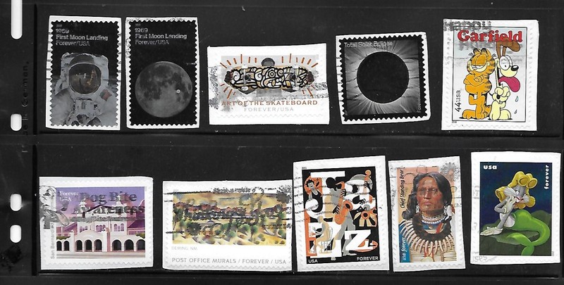 (10) Hard to Find Forever Commemoratives includes Set USED...SEE SCAN!!!