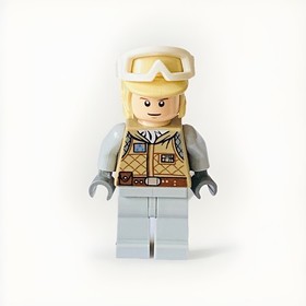 Lego Star Wars Minifigure Jedi Luke Skywalker (Hoth) Lightsaber Helmet 8089!