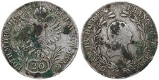Austria - Austria 20 Kreuzer 1802 - Silver 0.583, 6.68g, Ø 28mm Km#2139