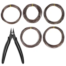 Bonsai Training Wire Set 147ft 5 Sizes 1 3mm Anodized Aluminum with Cutter