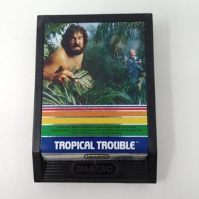 Tropical Trouble (Mattel Intellivision) Cartridge & Overlays