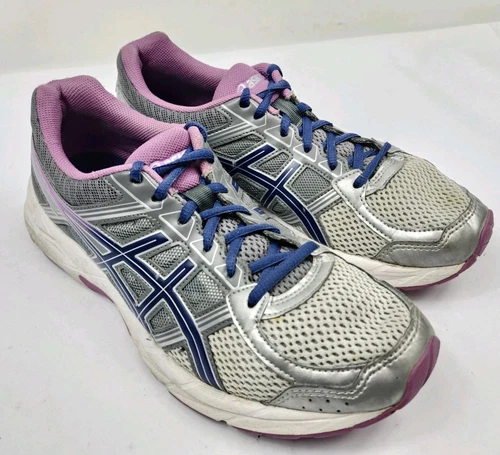 Asics Womens Size 10 Gel Contend 4 T765N Gray Running Shoes Sneakers deal from eBay