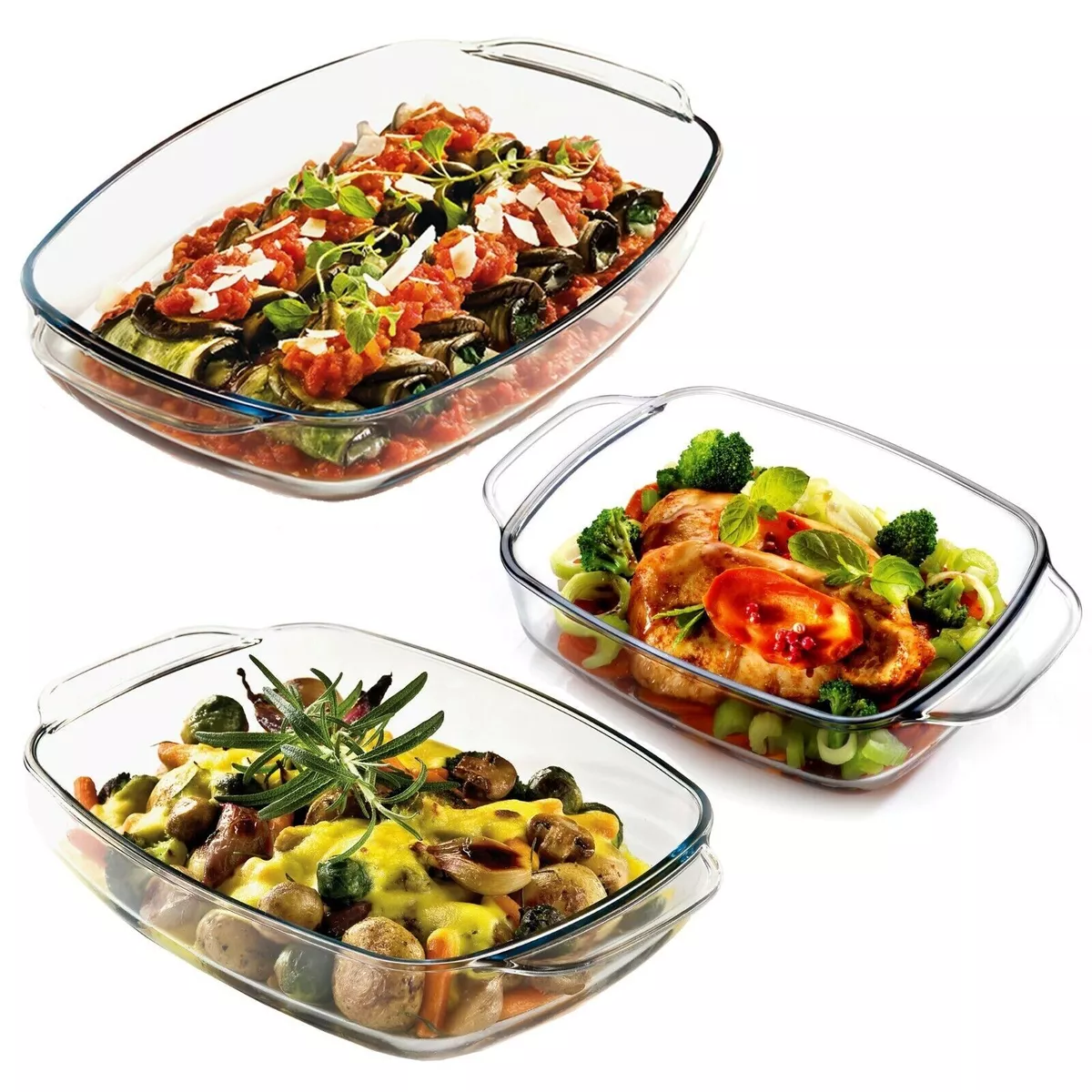 Glass top cooking trays