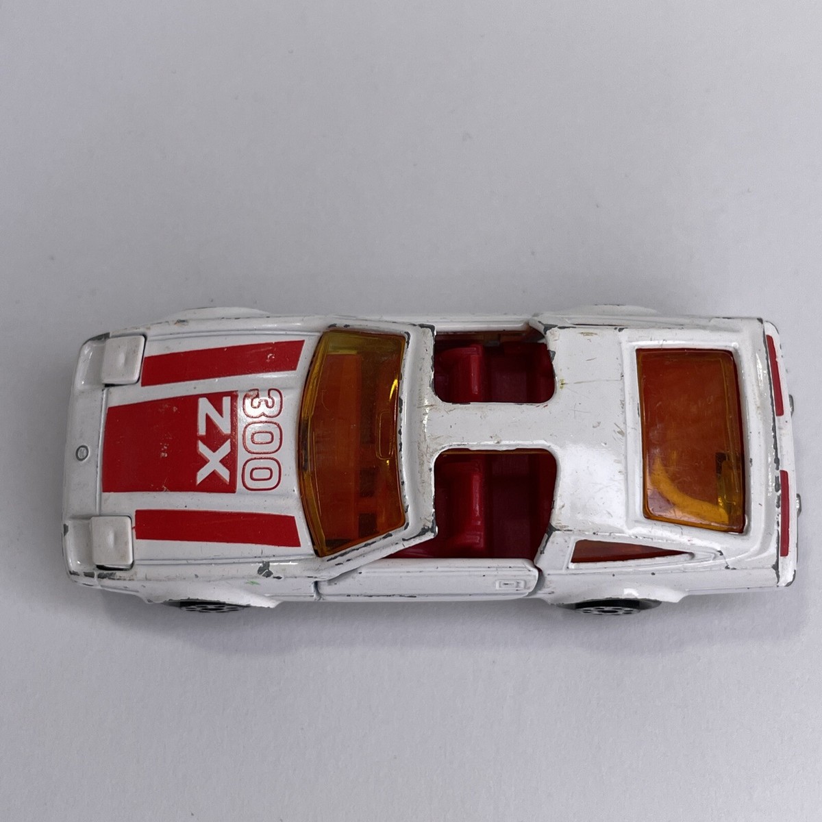 Vintage Nissan 300 ZX Turbo White #214 Majorette 1:62 Scale Vintage Nissan 300 ZX Turbo White #214 Majorette 1:62 Scale