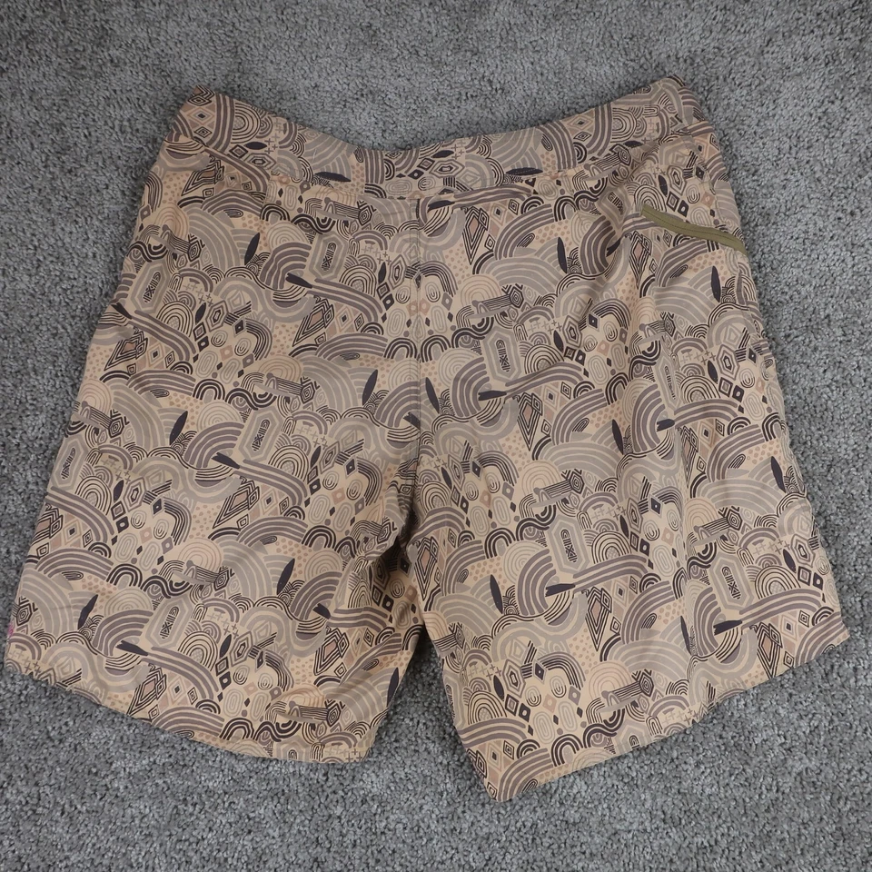 Patagonia Board Shorts Para Hombres 38 Marrón Bañador Cremallera Bolsillo Secado Rápido Hawaiano Foto 2 de 4