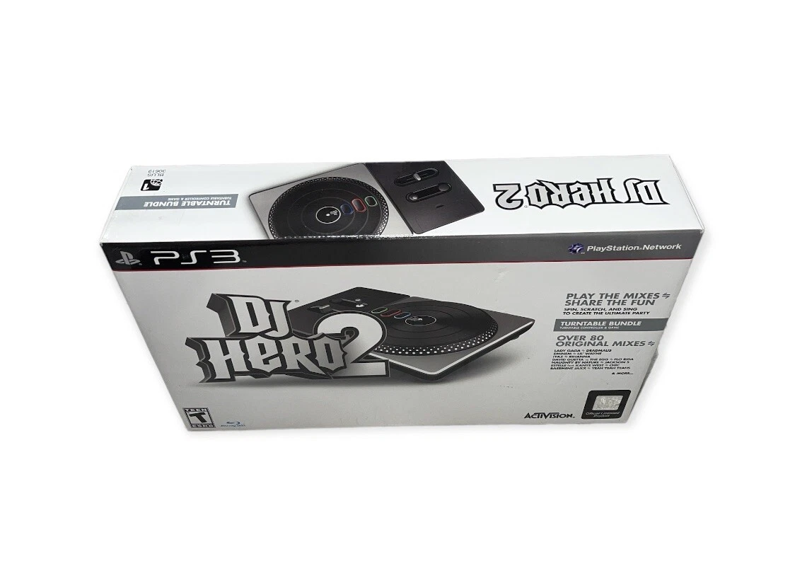DJ Hero 2 Turntable Bundle For PlayStation 3 PS3 BGQ192 Brand New Factory Sealed
