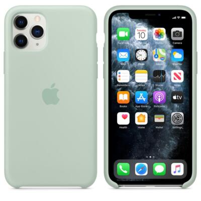 Original/offizielle Apple iPhone 11 Pro Silikon Hülle - Beryll (grün) - Neu