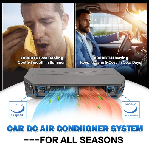 Universal Underdash Electric Air Conditioning 12V Cool&Heat A/C Kit Auto Car DC - Picture 6 of 17