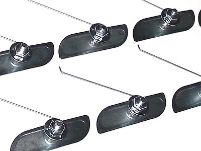 10-Piece GM Body Trim Clip Molding Nuts - Fits Fender, Door, Quarter Panel (10-24 Size)