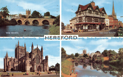 R330044 Hereford Wye Bridge The Old House The Cathedral River Wye J Salmon Camer