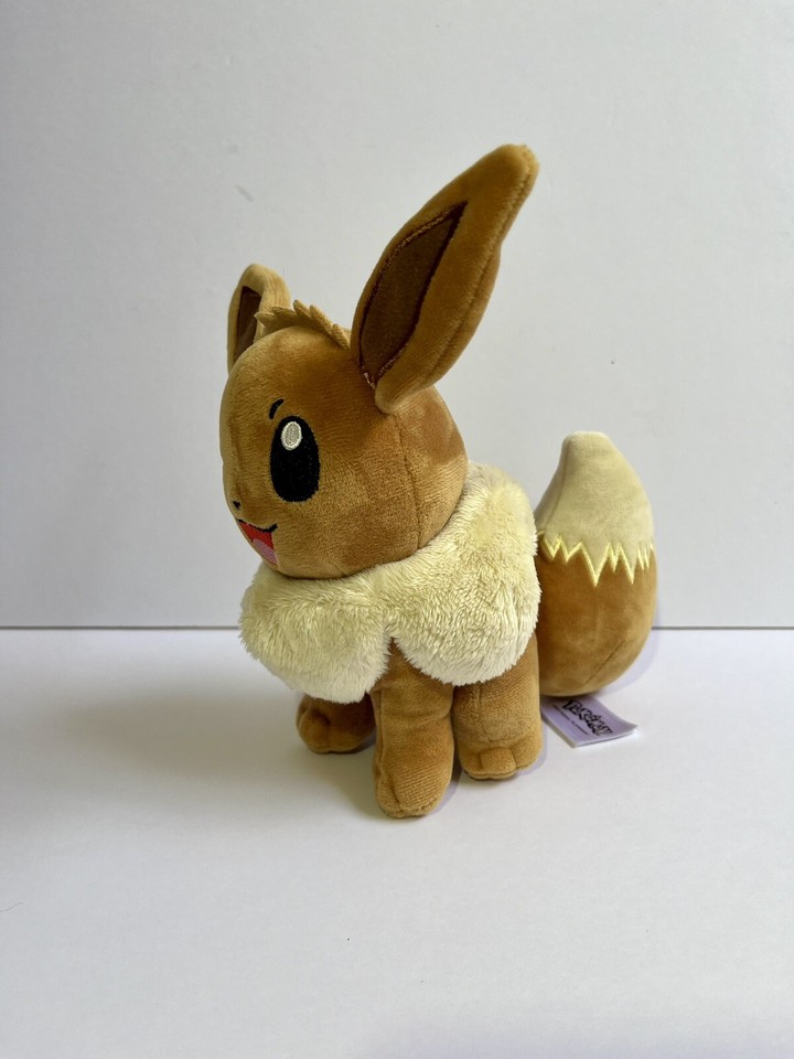 Pokemon Eevee Plush Toy Teddy 2021 Winking 9” Gaming Nintendo | eBay