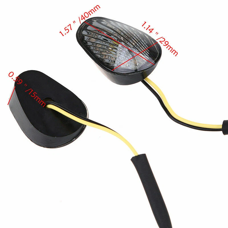 Светодиодные указатели поворота лампа дым подходит для Yamaha YZF R1 YZFR6 YZF-R6S - Изображение 3 из 4