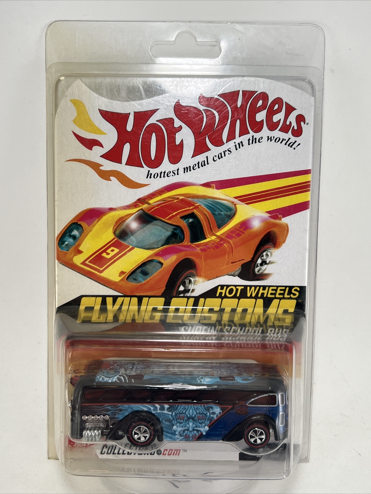 2003 Hot Wheels RLC Redline Club Flying Customs #2 SURFIN' SCHOOL BUS BLACK
