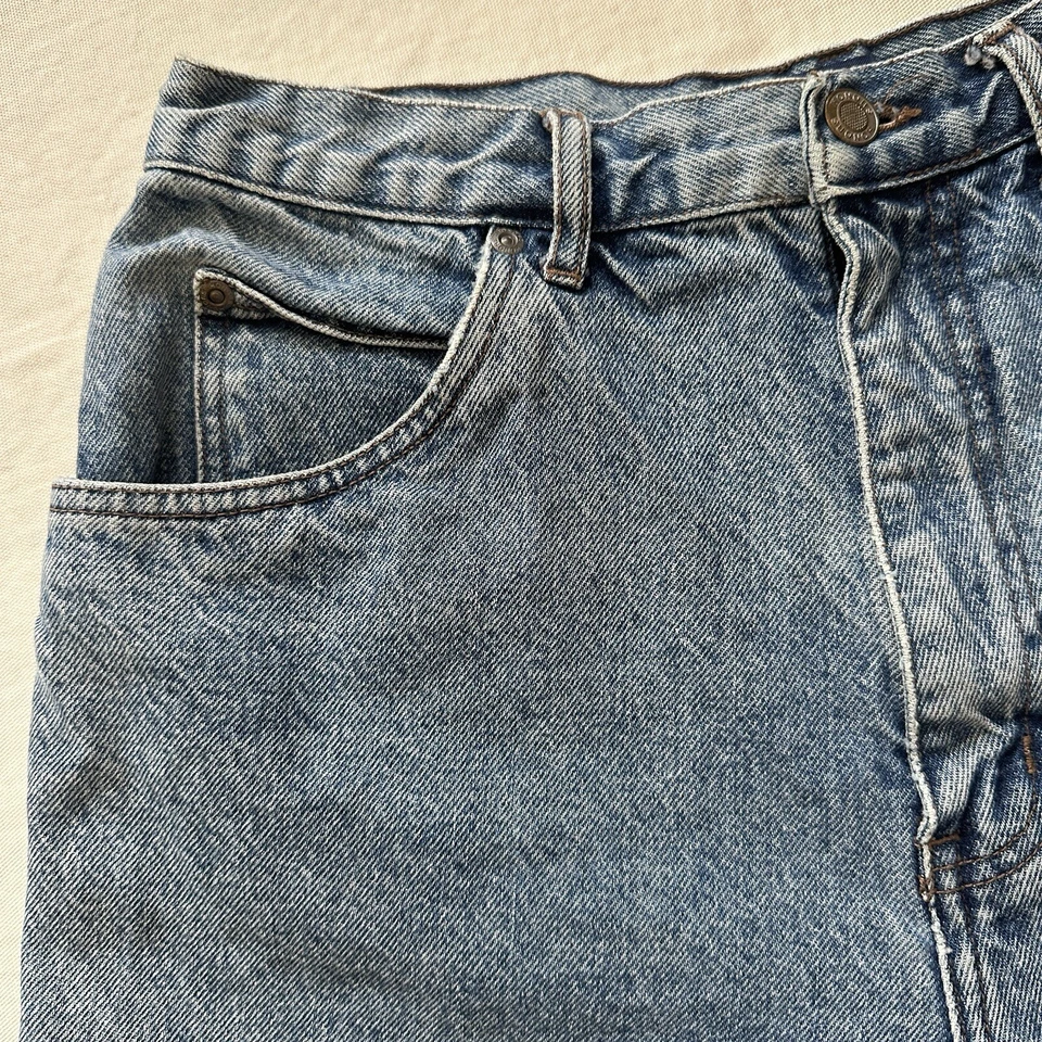 Pantalones cortos de mezclilla de cintura alta Y2K 00s Honors para mujer talla 12 100 % algodón Foto 3 de 4