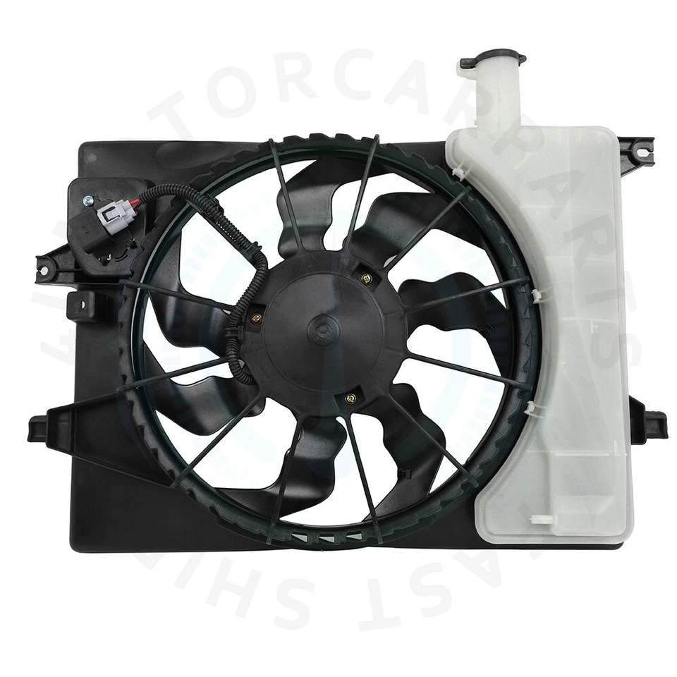 Conjunto de ventilador de refrigeración de radiador eléctrico para Kia Forte Hyundai Elantra 2015-2016 Foto 3 de 4