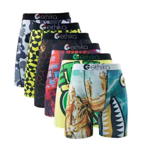 6er Pack Ethika stilvolle atmungsaktive Herren Staple Boxershorts Shorts Pants UK S-3XL - Bild 1 von 11