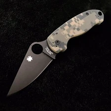 Spyderco Para 3 C223GPCMOBK Digi G10 Scales -  2.95' S45V Blade Paramilitary NEW