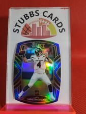 2020 Panini Select #284 James Morgan ROOKIE Club Level Blue Prizm Die-Cut Jets