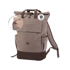 Xcase Kompakter Rolltop-Canvas-Rucksack, Laptopfach, Reißverschluss, 30 l