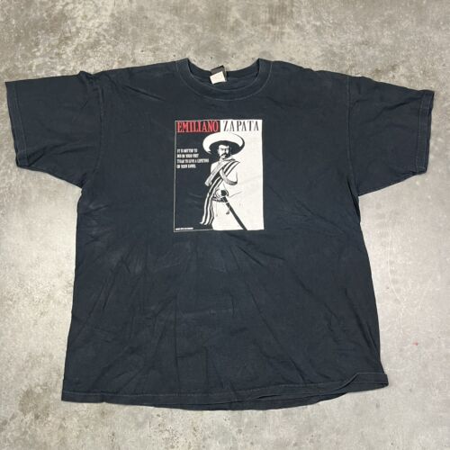 Emiliano Zapata T Shirt Mens XXL Black Anchor Blu… - image 1